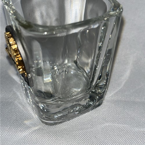 MGM GRAND Casino Square Shot Glass Pewter Logo Gold Lion Metro Goldwyn Mayer - Picture 7 of 9