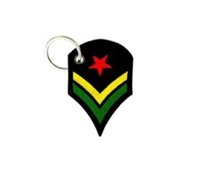 embroidered flag patch keychain patches peace leone and love one rasta r3