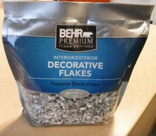 Behr Premium Interior/ Exterior Decorative Flake Paint Grey  Blend 1LB. Bag