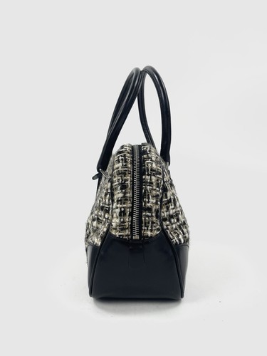 Original Prada Tweed Vitello Leder Mini Luxus Designer Handtasche - Bild 7 von 15