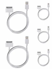 5x USB Sync Data Charging Charger Cable Cord fits iPhone 4 4S iPod Touch 4th Gen
