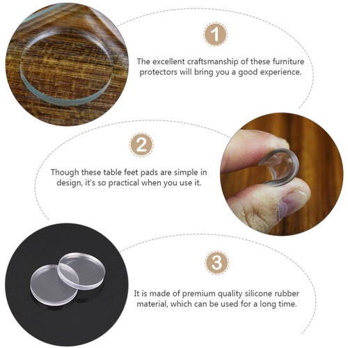 12 Pcs Suction Cup Gasket Cabinet Door Bumpers Clear Pads Buffer - 第 6/12 張圖片