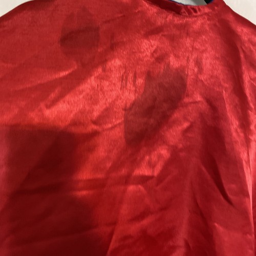 Play Costume Red & Blue Neck Tie Cape Children's Boy Or Girl - Picture 7 of 10