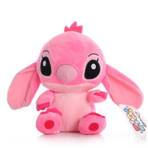 2PC Disney Cartoon Blue Pink Stitch Plush Dolls Anime Toys Lilo and Stitch Stich - Picture 2 of 12