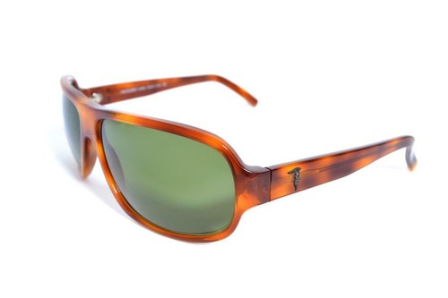 occhiali da sole uomo donna Trussardi TE20651 squadrati grandi lenti color  verde | eBay