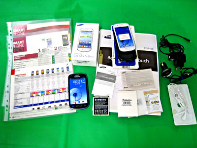 SAMSUNG -Galaxy S III mini GT-I8190 8GB Pebble Blue -OHNE Simlock -Akku NEU -OVP