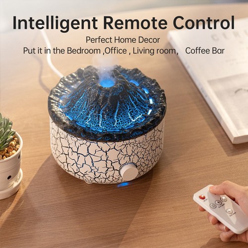 560ml Vulkanische Flamme Luft Aroma Diffusor ätherische Öle Schlafzimmer Luftbefeuchter - Bild 5 von 14