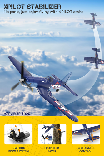 2.4G 4CH RC F4U76108 Fighter Airplane Fixed Wing Aerobatic RTF Gyro Glider Model - Picture 12 of 16
