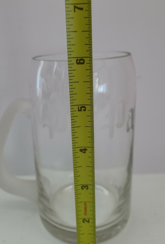 Glass Handled Beer Mug with Pa Pa etched on one side, NWOB. 16 - 18 oz. - Picture 3 of 7