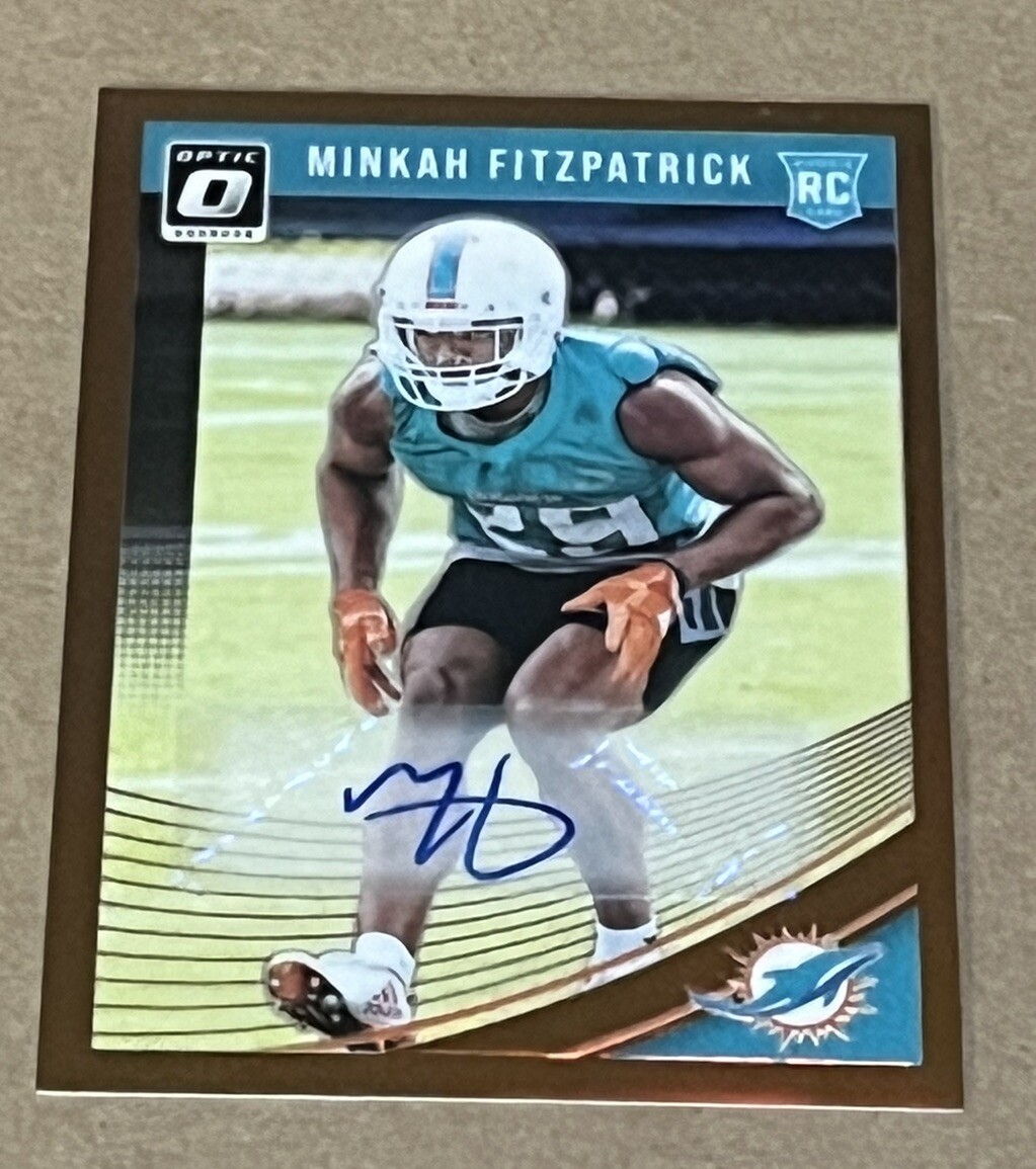 Minkah Fitzpatrick Pittsburgh Steelers 2018 Donruss Optic Bronze Prizms AUTO RC