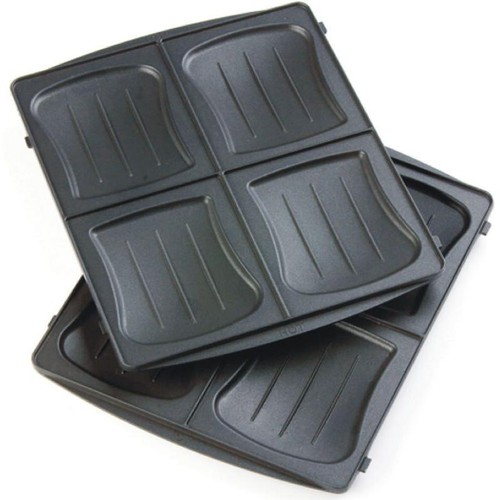 XL Sandwich-Maker Waffeleisen backt 4 Sandwich WaffelnToast 2in1 Grill Weiß NEU - Bild 6 von 7