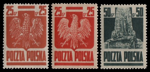 Polen 1944 - Mi-Nr. 383 a & b - 384 ** - MNH - Nationale Symbole