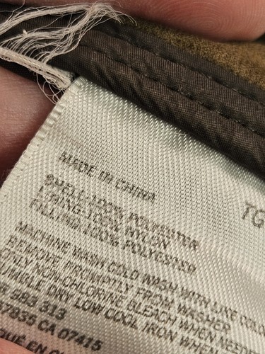 Nautica Chore Coat Mens XL Brown Micro Suede Lined Jacket Quilted Elbow Patches - Picture 16 of 18