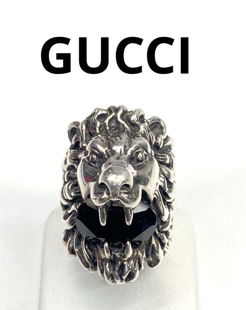 GUCCI Metal Silver Lion Head Ring 6.5 From Japan | eBay GUCCI Metal Silver Lion Head Ring 6.5 From Japan | eBay