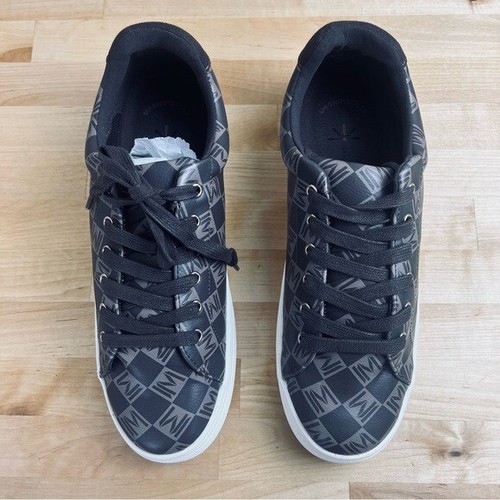 NEW Isaac Mizrahi Live! Monogram Lace Up Low Top Sneakers Women's Size 10 - Picture 2 of 10