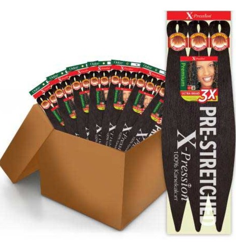 50 Pack OUTRE Braids X-Pression Kanekalon 3X Ultra Pre-Stretched Braid 52" Col 1 - Picture 6 of 6