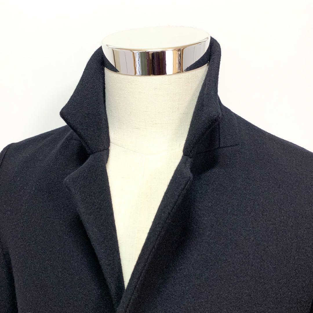 Apace 3 Button Melton Wool Chester Coat Dark Blue | eBay Apace 3 Button Melton Wool Chester Coat Dark Blue | eBay