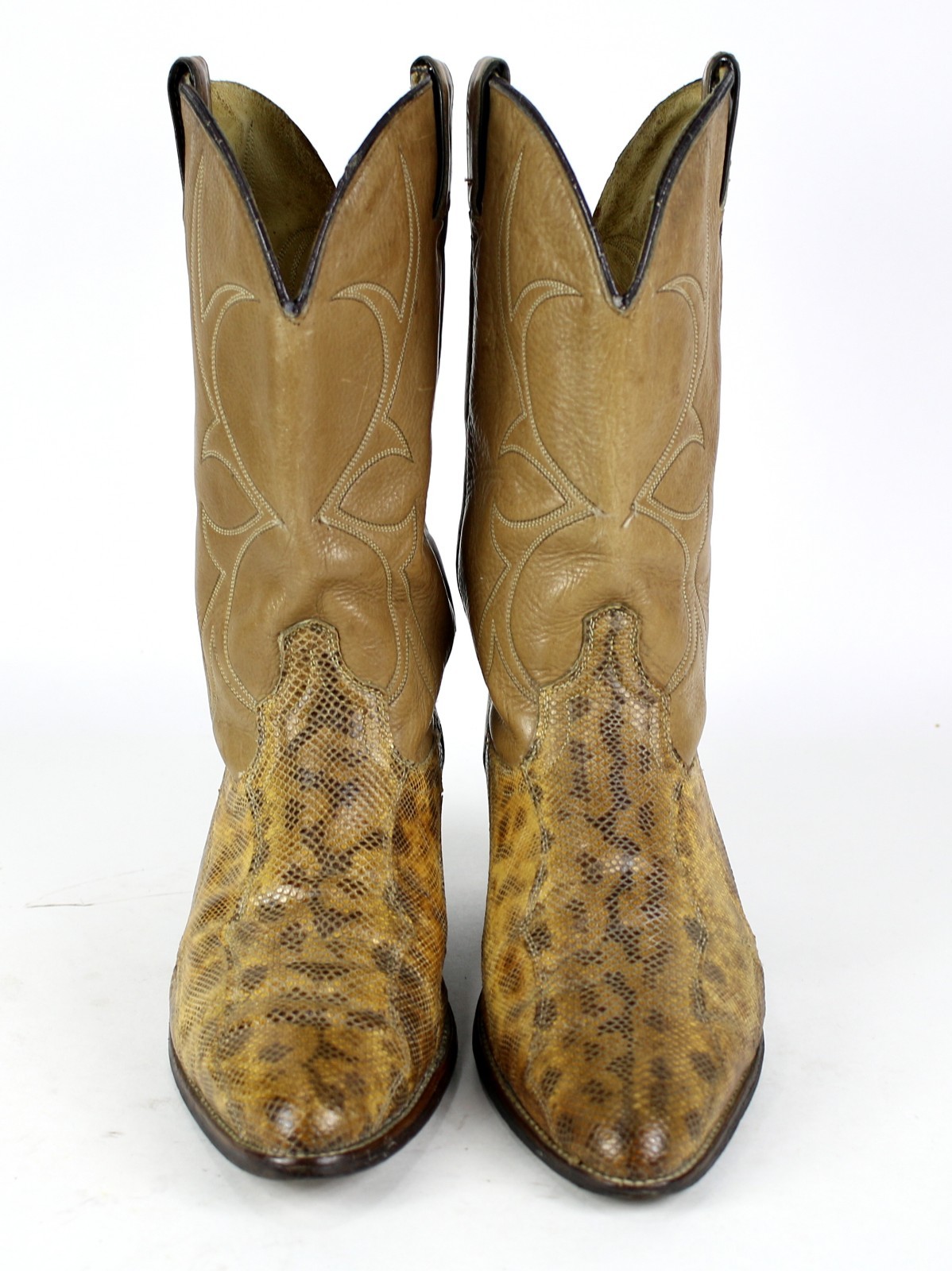 Auténtico tan Serpiente Made in USA para mujer occidental 11.5 D occidental mujer de cuero botas de vaquero 015419 Auténtico tan Serpiente Made in USA para mujer occidental 11.5 D occidental mujer de cuero botas de vaquero 015419