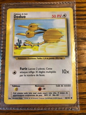 1995 doduo pokemon card value Common Card Type Doduo [Green Back] #84 Prices