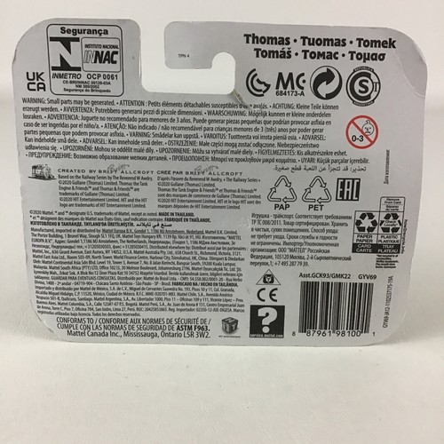 Thomas & Friends Metal Train Engine Figura Rainbow Thomas Toy 2020 Mattel Nuevo - Imagen 3 de 6