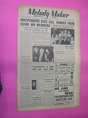 MELODY MAKER. NOV 4th 1950. JAZZ &amp; SWING etc. MUSIC MAGAZINE