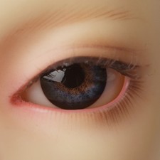 Dollmore 14mm acrylic eyes OOAK 14mm - Optical Half Round Acrylic Eyes MB02
