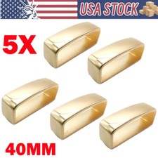 5X Gold 40mm/1.57in Solid Brass Belt Loop Belt Buckle Keeper Loop Ring US