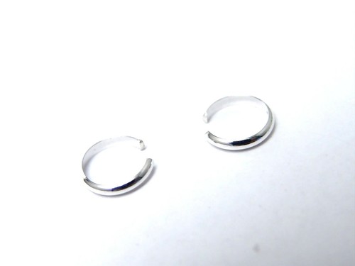 Sterling Silver Plain Ear Cuffs Dainty 7/16 inch SMALL  - Photo 1 sur 2