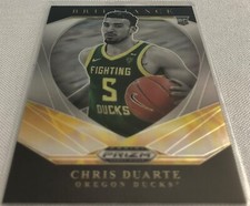 2021-22 Prizm Draft Basketball Chris Duarte Oregon Ducks Brilliance Prizm #6