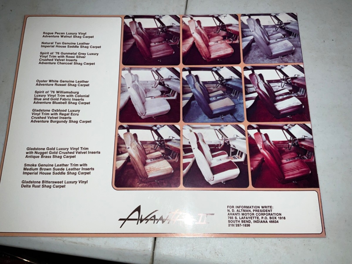希少車 アヴァンティⅡ 本カタログ avanti Ⅱ brochure 希少車 アヴァンティⅡ 本カタログ avanti Ⅱ brochure 希少車