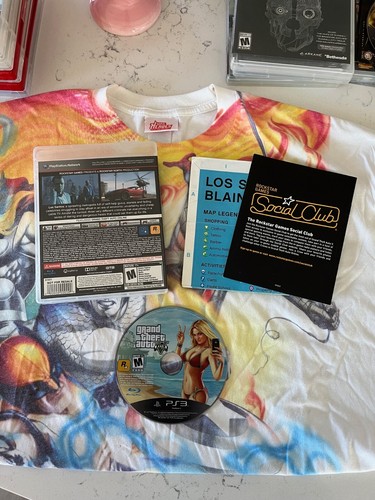 Grand Theft Auto V GTA 5 (Sony PlayStation 3, 2013 PS3) w/ Map Manual Tested - Picture 2 of 2