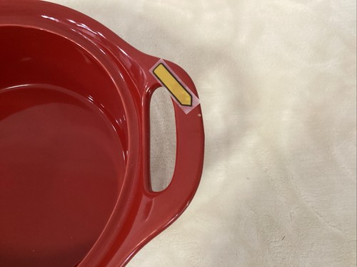 Rachael Ray Casseruola Ceramica Panettiere + Coperchio Condiviso Set 3 Pezzi Rosso 1,5 QT e 2 QT - Foto 18 di 19
