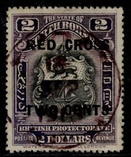 NORTH BORNEO GV SG232, $2 + 2c lilac, FINE USED. Cat &pound;95. CDS