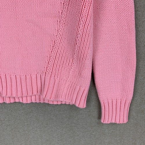 J Crew Womens Sweater XS Pink Pullover Chunky Knit Long Sleeve Relaxed - Picture 2 of 18