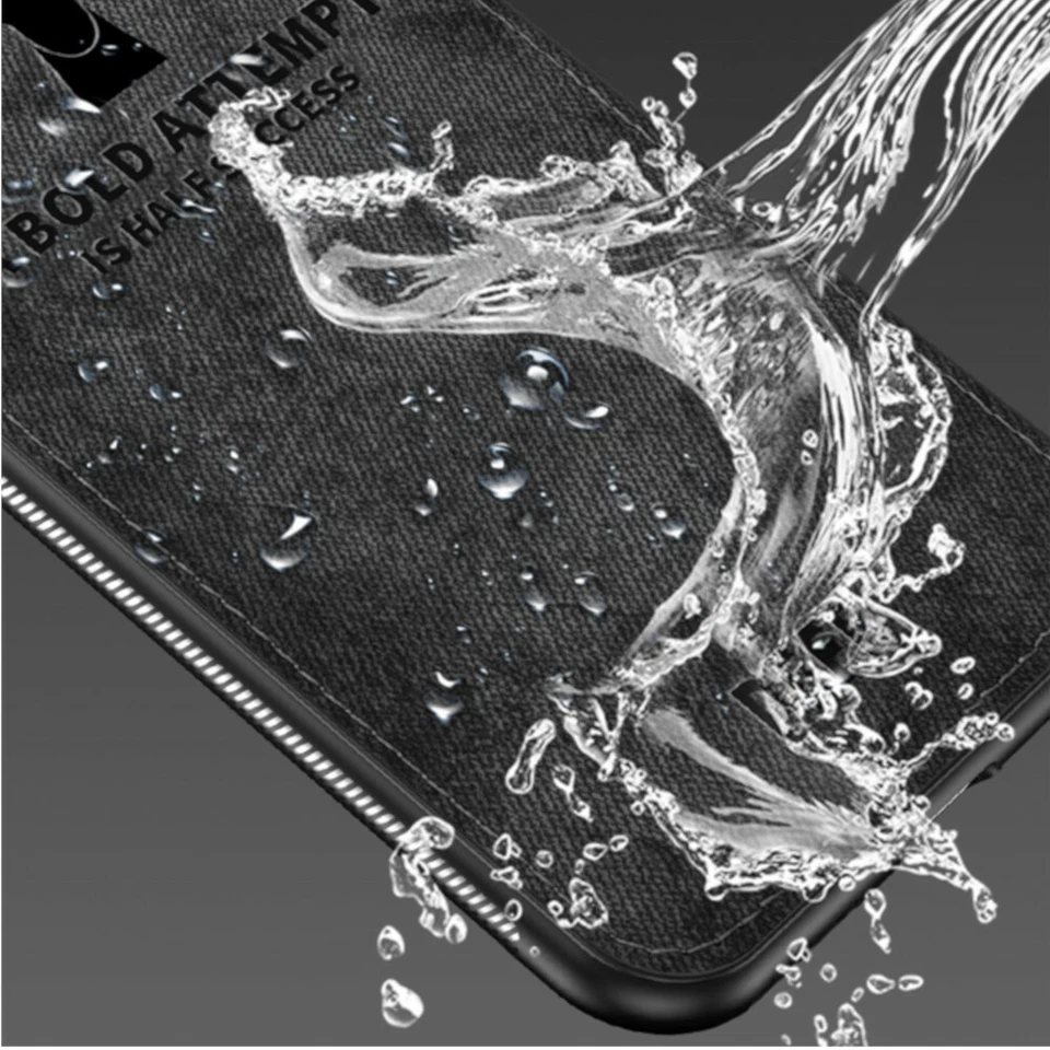 For iPhone 6 7 8 Plus X Soft Cloth Fabric Ultra thin Phone Case Cover 6s 7s UK - Image 3 of 4