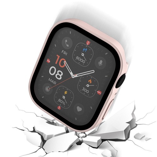 Für Apple Watch Schutzhülle mit Glas Series 6 7 8 9 10 Case Displayschutz Bumper - Zdjęcie 53 z 99