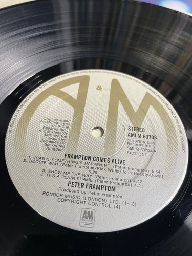 PETER FRAMPTON - FRAMPTON COMES ALIVE ! 1st UK Press 1976 2xLP VG+/VG+ - Picture 5 of 12