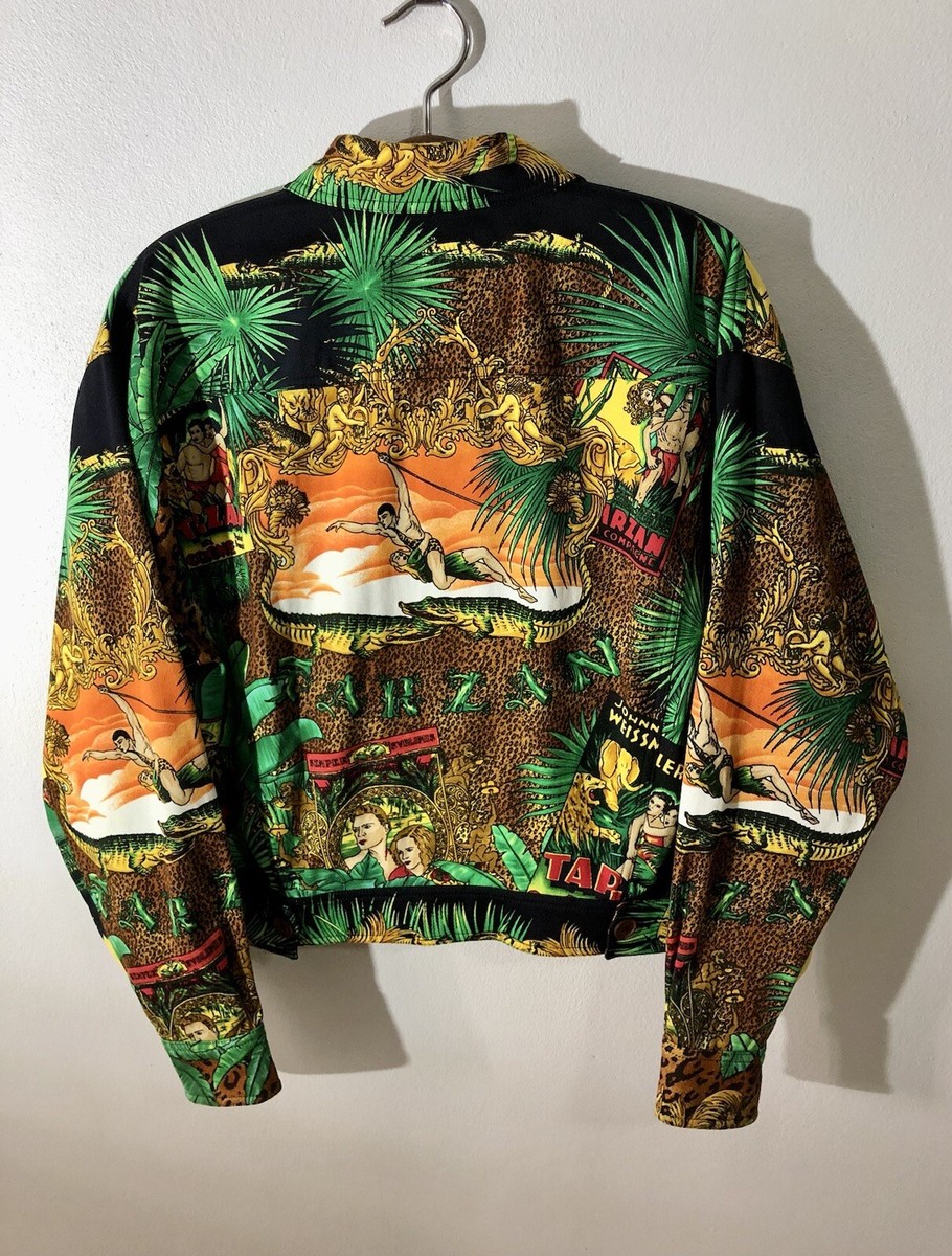 Rare🔥 Vintage Gianni Versace Tarzan All Over Print Cool Rare🔥 Vintage Gianni Versace Tarzan All Over Print Cool