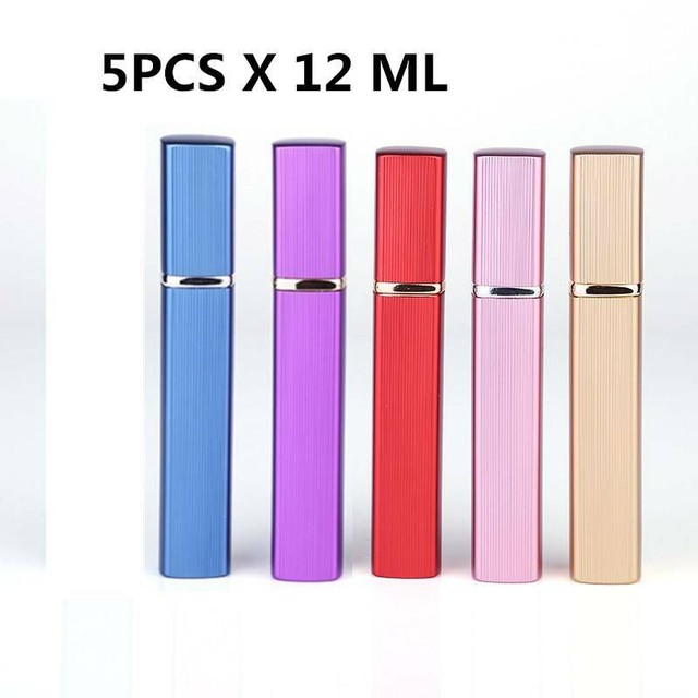 5PCS 12ml Mini Portable Refillable Scent Bottle Travel Perfume Atomiser Spray 5PCS 12ml Mini Portable Refillable Scent Bottle Travel Perfume Atomiser Spray