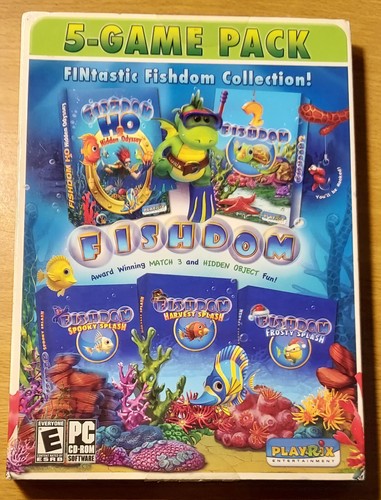 Fishdom 5-Game Pack PC CD-ROM für Windows, saubere Disc getestet funktioniert