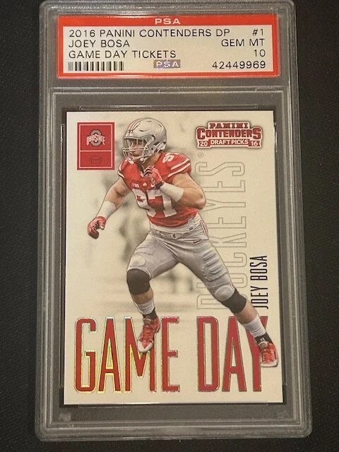 Joey Bosa Panini Contenders Draft Picks Game Day Tickets #1 Base