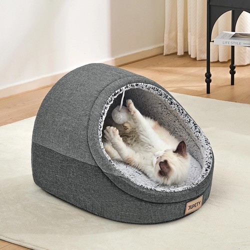 Jiupety Cute Cat Beds for Indoor Cats, Cat Cave Bed and Kitten Bed, Large Cat... - Picture 7 of 7