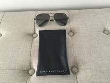 Quay Australia STILL STANDING Aviator Sunglasses Smoke Polarized Lens