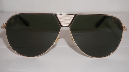 ZILLI Occhiali da Sole Aviator Oro Verde ZI65045 C01 64 10 145 Francia
