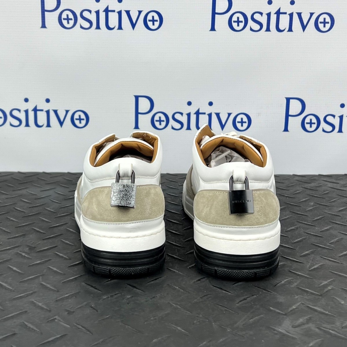 Size 8 - BUSCEMI Air Jon Vitello Low White for sale online