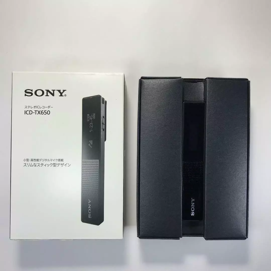 Sony ICD-TX650 Slim High Quality Digital Voice Recorder 16GB MP3 Player  Black