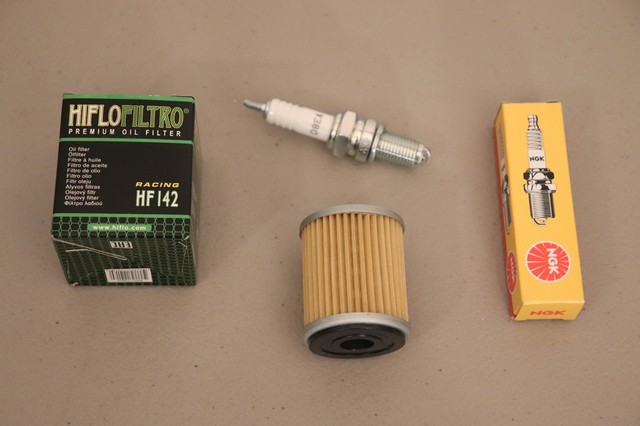 Yamaha YFM350 Big Bear Tune Up Kit Oil Filter NGK Spark Plug Moto-4 YFM