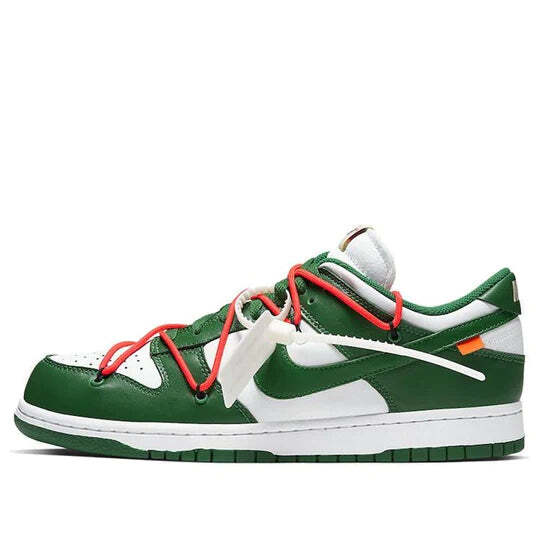 CT0856 100 Nike Dunk Low Темно-белый, зеленый