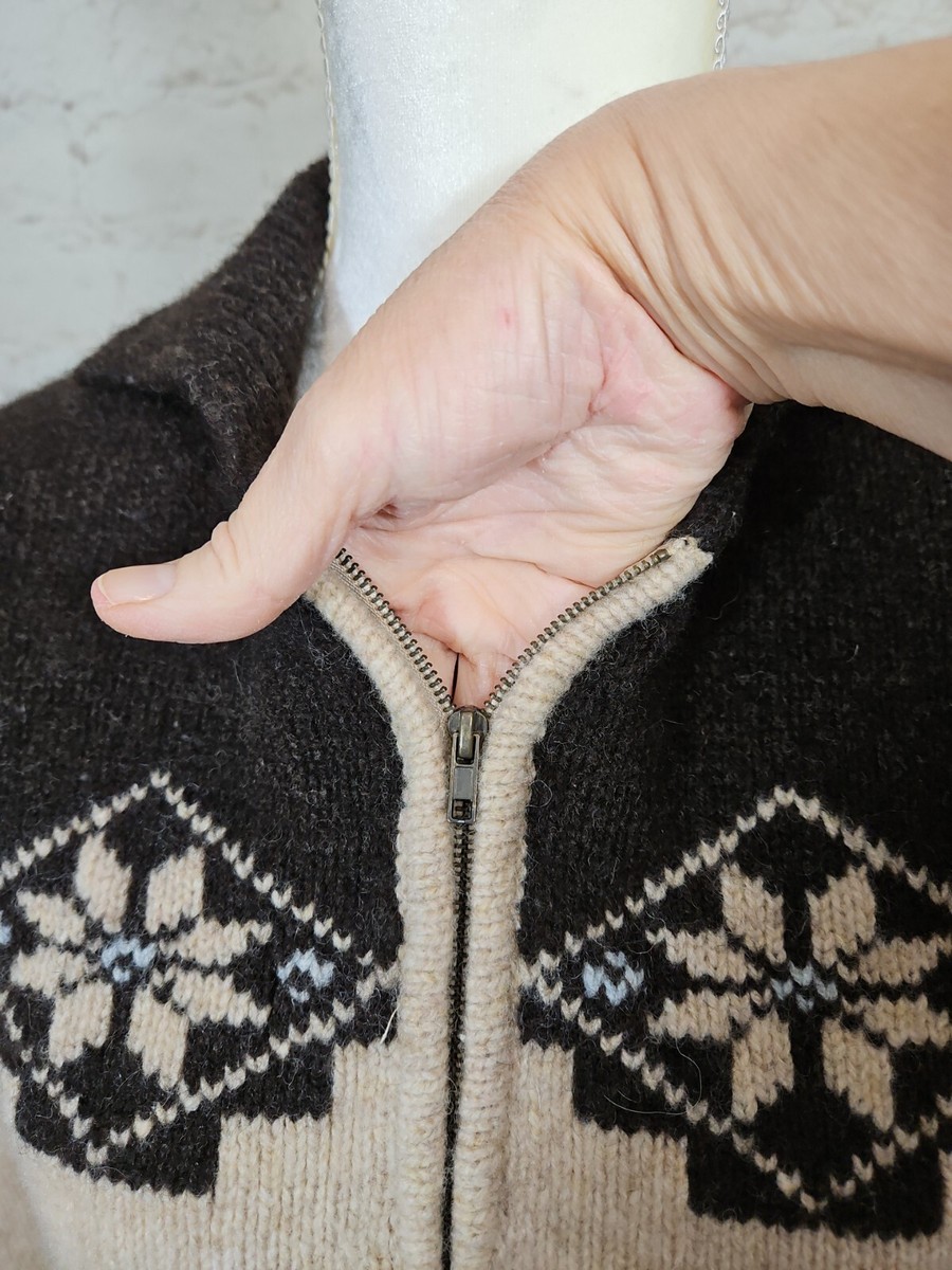 トップス us 90's vintage wool cardigan Bushwacker Vintage 90's Wool Zip Up Cardigan Sweater Size