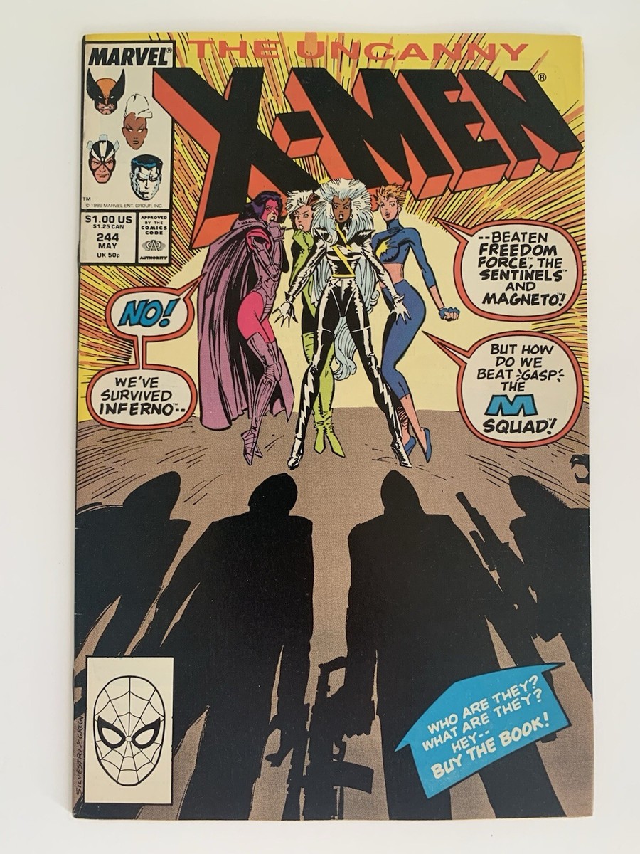 アメコミ Uncanny X-Men 244 1989 マーベル Jubilee UNCANNY X-MEN #244 8.0 VF 1989 1ST APPEARANCE OF JUBILEE